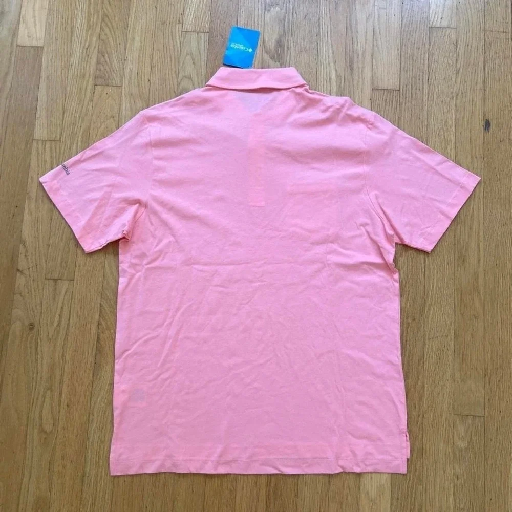 New Columbia Sportswear pink golf polo shirt, Men's Large - Picture 7 of 7